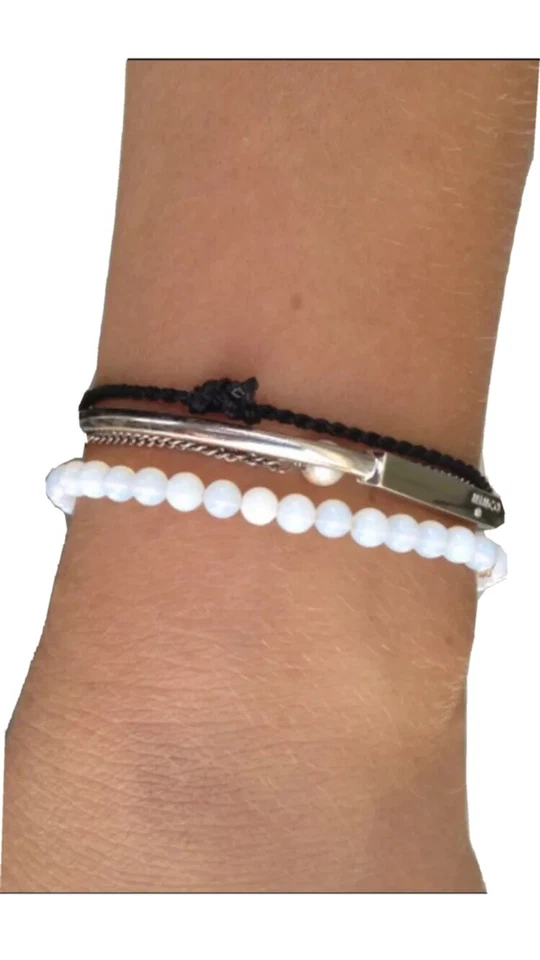 Moonstone Opalite Bracelet 4mmBeads Crystal AUS SELLER New - image 2 of 4