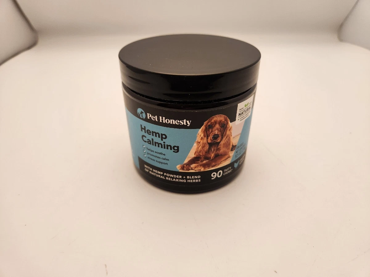 PetHonesty Hemp Calming Chews for Dogs All Natural Soothing