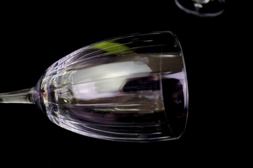 Lenox Crystal Wine Glasses STACCUTO Vertical & Oval Cuts 9 1/4 " - Picture 3 of 7
