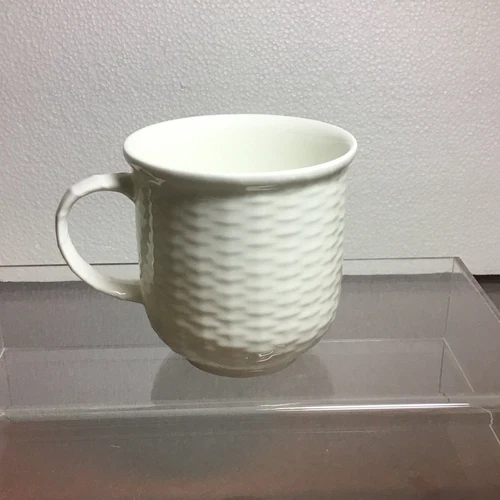 1 WEDGWOOD NANTUCKET BASKETWEAVE 3.75" TALL COFFEE MUG