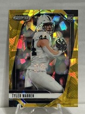 2025 Panini Prizm Draft Picks - Tyler Warren #107 Gold Ice Prizm (RC)