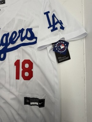 Yoshi Yamamoto #18 Dodgers 2025 WS Champion Patch Jersey Stitched