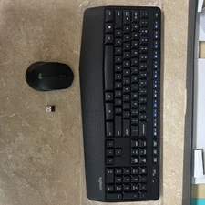 Logitech MK345 Wireless Keyboard & Mouse Combo w/ Comfort Palm Rest -Black