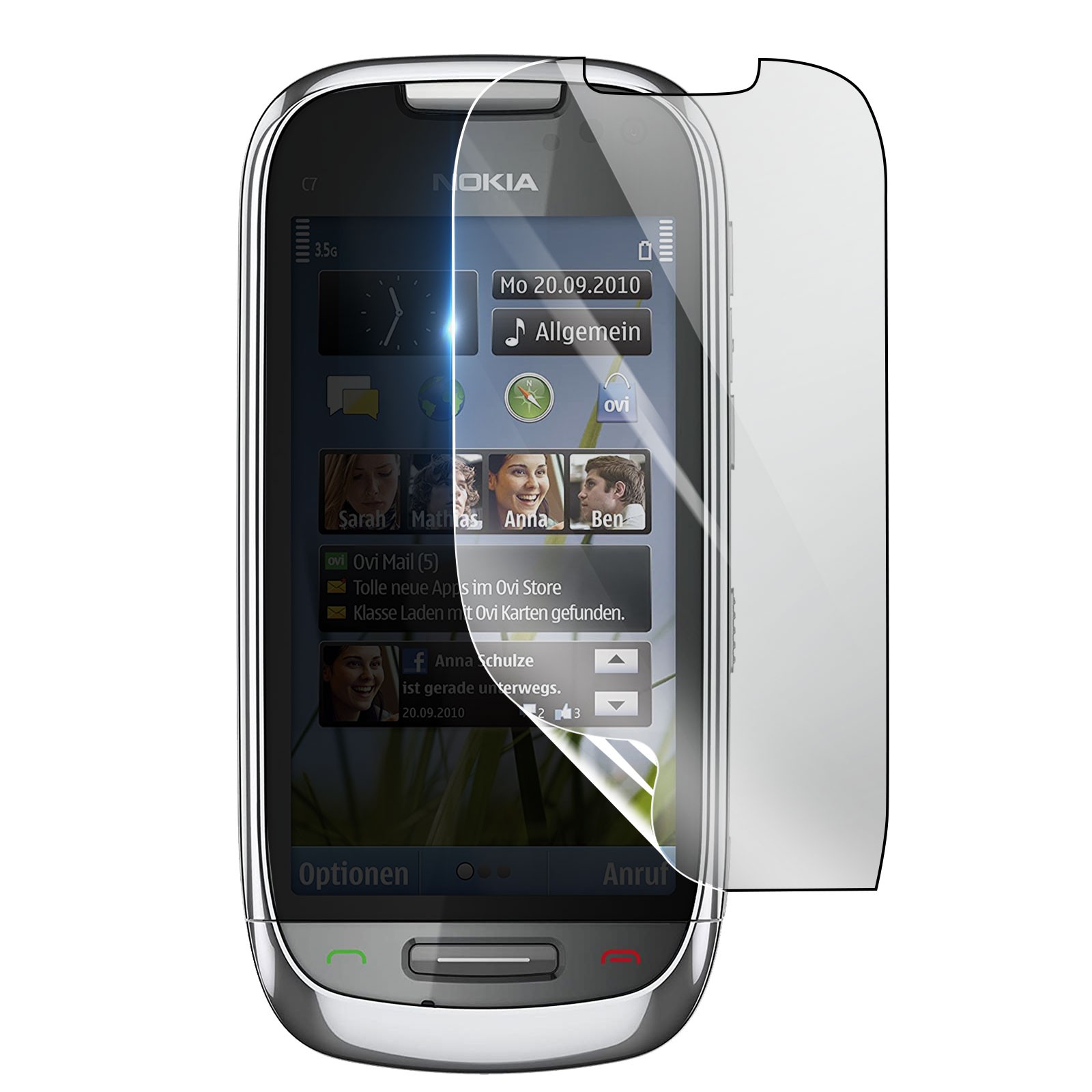 Film hydrogel pour Nokia C7 protection ecran anti-choc transparente