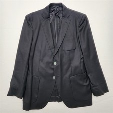 NEW Hugo Boss 42R Black 100 Wool Raye7 Extra Slim Soft Shoulder Blazer Jacket