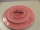 VTG Harlequin Rose Casserole Cover only Homer Laughlin Fiesta ware No Reserve