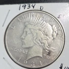1934 D Peace Silver Dollar