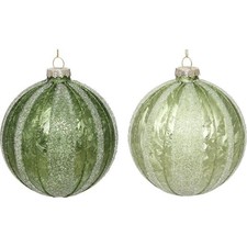 Mark Roberts Christmas 2023 Sparkling Ball Ornament 4'', Assortment of 2