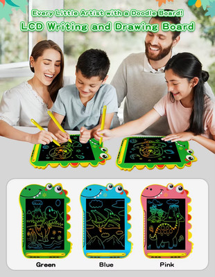 Three (x3) (Pink, Blue & Green) Writing Tablet for Kids