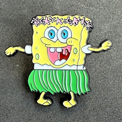 Pin Badge Anstecker, Schwammkopf, Spongebob