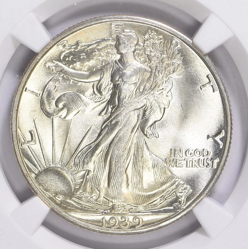 1939-S Walking Liberty Half Dollar 50C NGC & CAC MS-67+ - Image 3 of 4