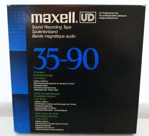 Maxell UD Professional 35-90 7" Box with MR-7 Metal Reel