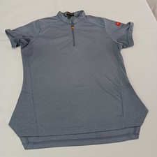 McDonalds Apparel Collection Women's Gray 1/4 Zip Mcdonald Uniform Shirt Size M