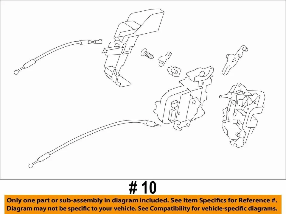 Оригинальный привод замка защелки передней правой пассажирской двери 2010-2014 Subaru Outback - Изображение 4 из 4