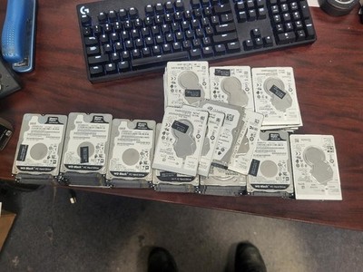Lot of 10 500Gb 2.5'' Laptop Sata Hard Mixed Major Brands