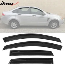Fits 08-11 Ford Focus Sedan Window Visors Acrylic Rain Guard Wind Deflector 4PC
