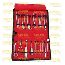 Basic Surgical 16 Pcs Dental Extracting Extraction Forceps Elevators