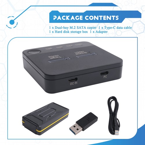 1 Jeu M.2 SATA Duplicator Solid State Drive Base avec Clone pour M2 HDD SSD R2540 - Photo 3/7