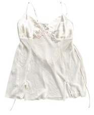 Vintage Secret Treasures Ivory Fairycore Floral Chemise Gown Lingerie Y2K 90s XL