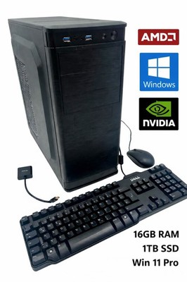 Business PC | AMD Ryzen 7 5700X | 16GB RAM | 1TB SSD | Win 11 Pro | NVIDIA TOP  