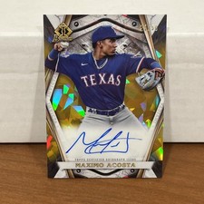 2022 Bowman Invicta Gold Atomic Refractor /50 Maximo Acosta #BI-MA Auto