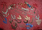 Vintage Damaged Broken Junk Jewelry Lot Costume Wear Repair Craft 3.14lbs 30+pcs