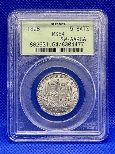 1826 SW-AARGA 5 Batz PCGS MS64