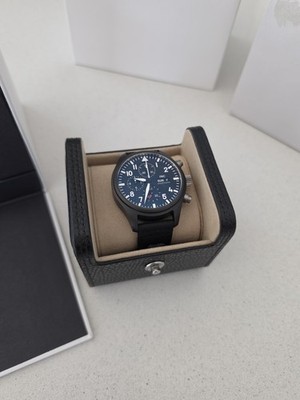 2022 IWC PILOTS WATCH CHRONOGRAPH TOP GUN BLACK DIAL 44.5MM IW389101