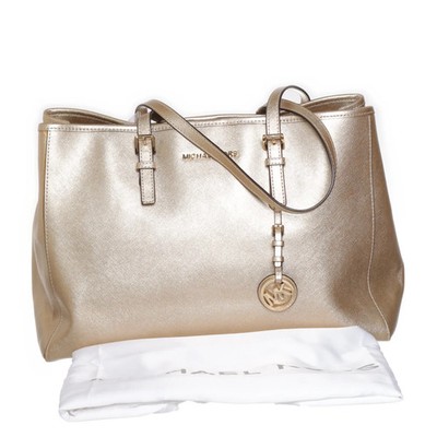 Michael Kors, Handtasche, Jet Set Travel, Damen, Gold, 37, 14, 28 cm #aGR