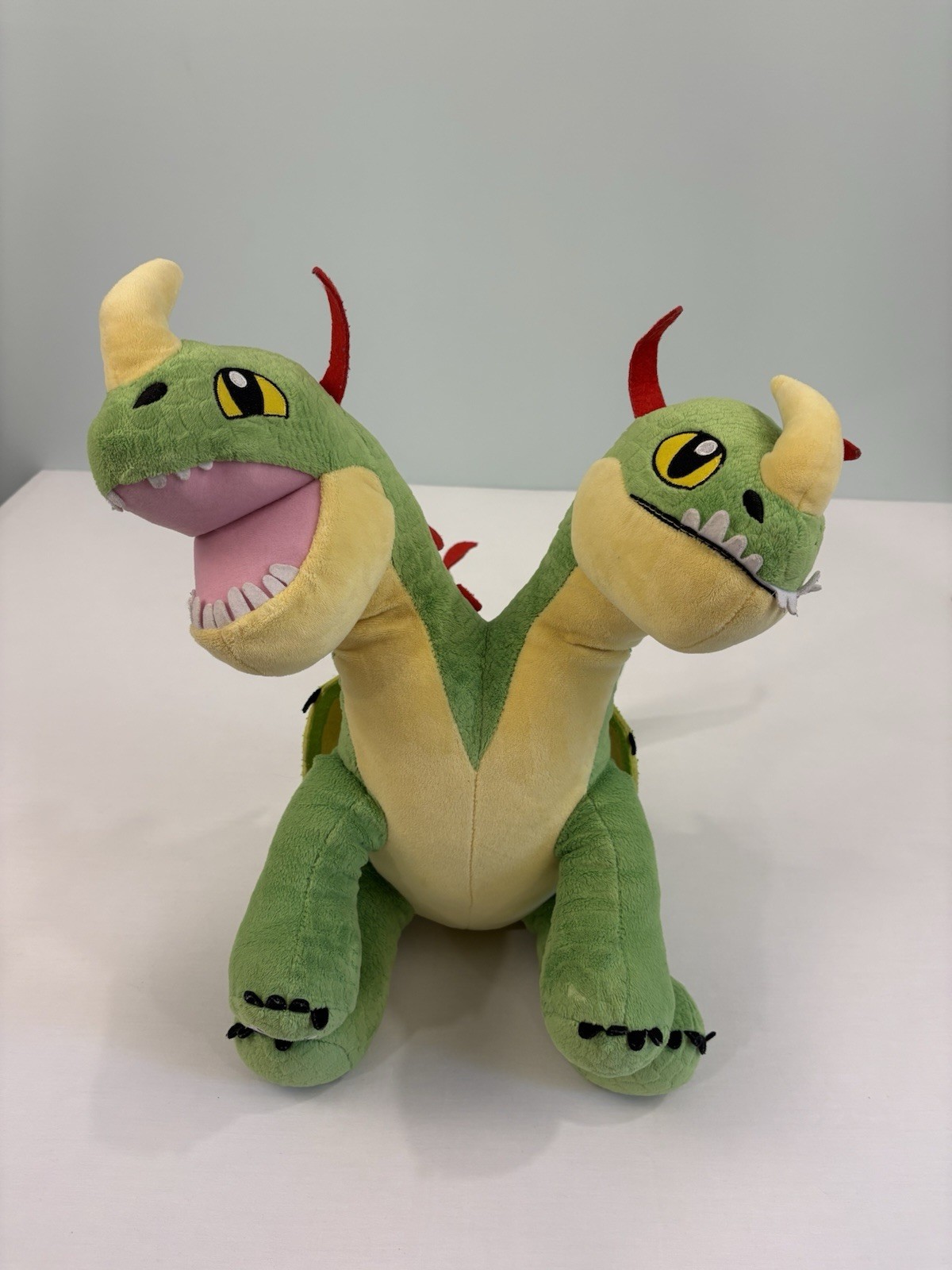 Build A Bear How To Train Your Dragon Barf & Belch Plush 16 Inch Two Headed BAB