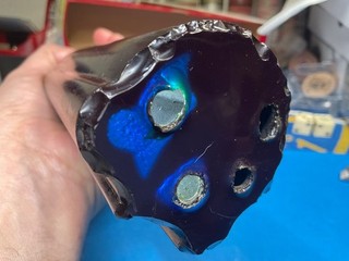 ABSOLUTELY STUNNING BLUE BAKELITE BIRD ROD PLEASE LOOK AT PICTURES 4 DETAILS