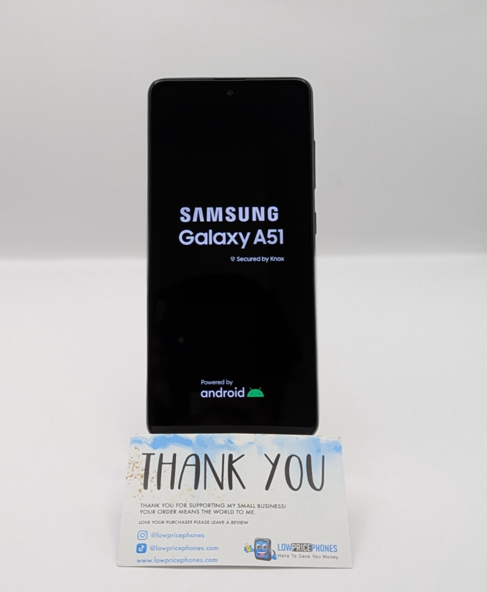 7841 SamsungGalaxy A51 SIMフリー Samsung Galaxy A51 4G 128GB Black Factory Unlocked Smartphone SIM