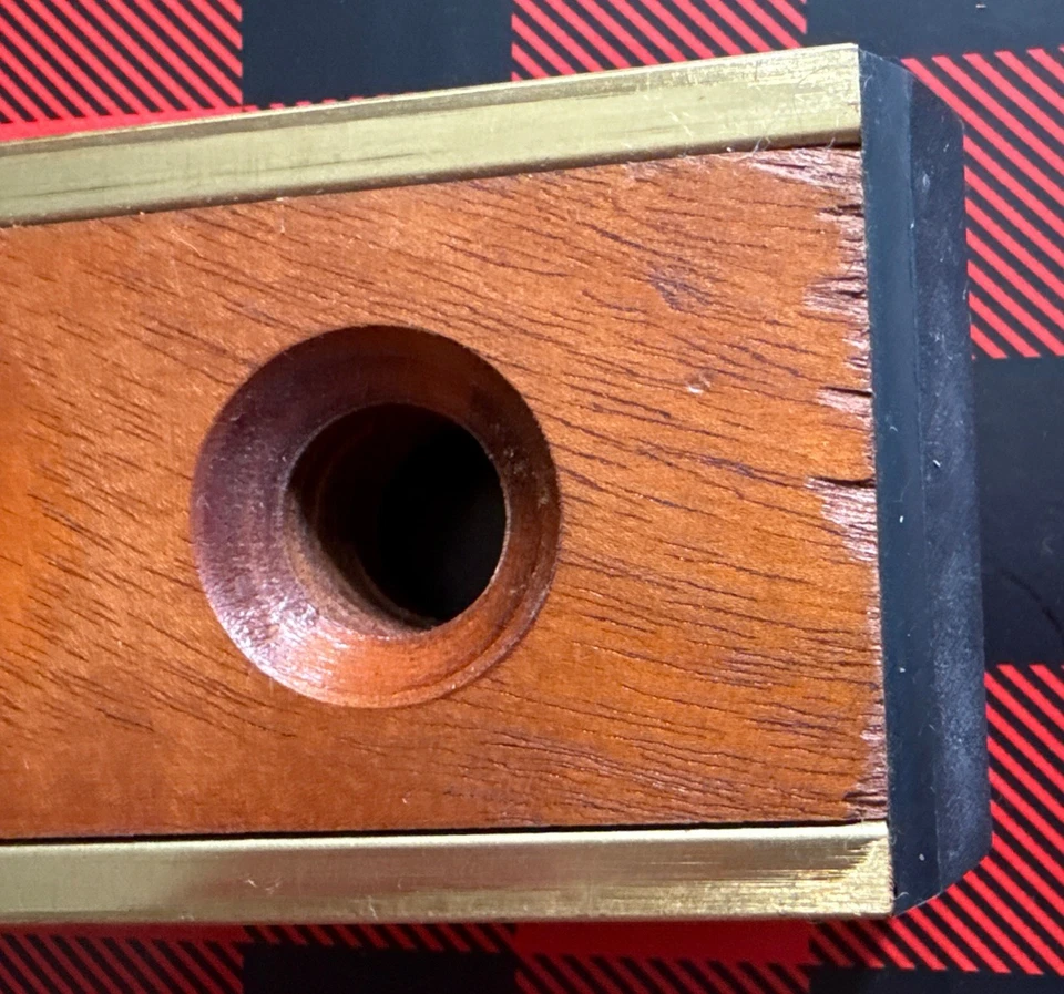 Vintage Johnson Level & Tool  24” Mason Mahogany Brass 524 USA 6 Vial Bubble NOS - Image 4 of 4