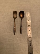Baby Fork And Spoon Oneida Community Silver Plate