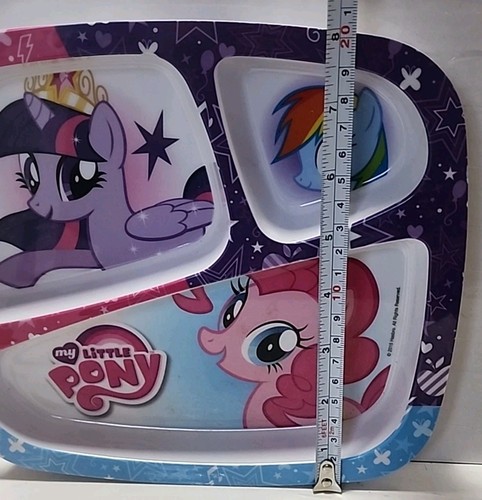 My Little Pony Zak Designs Toddler Divided Plate Melamine Kid Mealtime - Picture 6 of 8