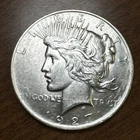 1927-D Peace Silver Dollar AU
