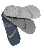 Nike L47449 Kids Everyday Lightweight Footie No Show Socks 3-Pack Size XS 5-7