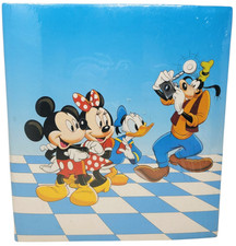 Vintage Mickey Disney Memories Picture Binder 3 Ring Folder Mickey Mouse Blue