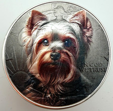 Yorkshire Terrier - American Silver Eagle 1oz .999 Yorkie Silver Dollar Coin