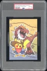 2022 POKEMON FOSSIL MUSEUM POSTCARD PIKACHU & TYRANTRUM PSA 10