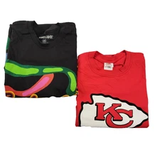 2 Pk Bundle Rod Wave Beautiful Mind Tour Shirt & KC Chiefs Tee Sz Medium (1052)