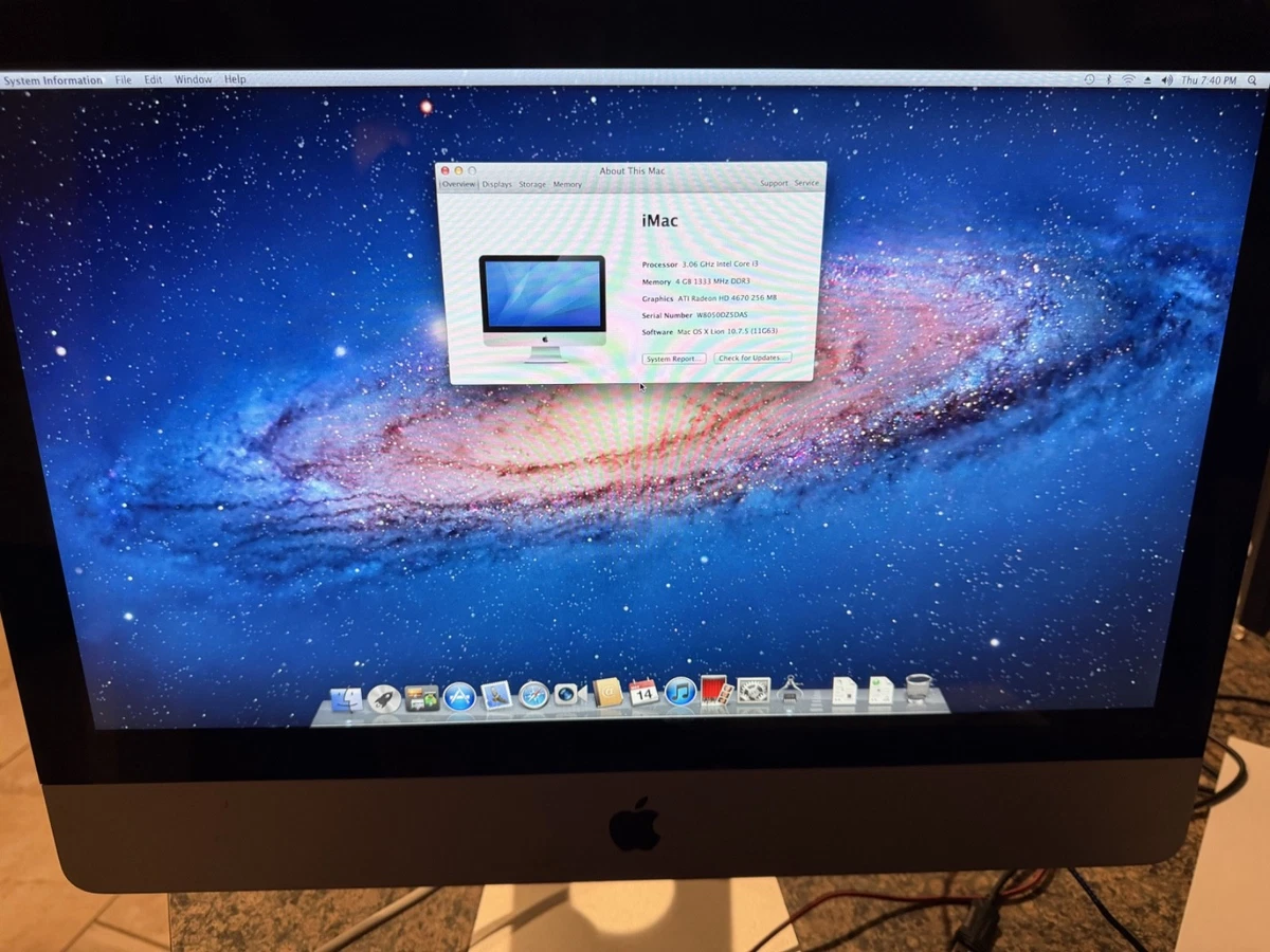 Apple iMac 2010 Apple Desktops 500 GB SSD Capacity-In-One