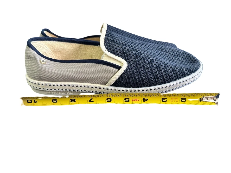 Zapatos alpargata Rivieras Classic Match para hombre en gris y azul oscuro 9M Foto 4 de 4