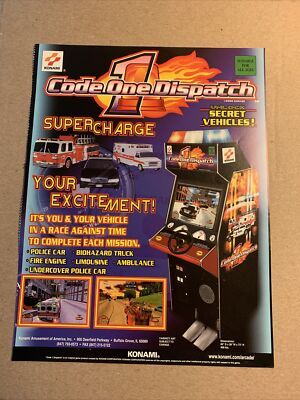 希少品 Konami Road Fighter アーケードゲーム パンフレット Road Fighter - Konami (Video Game, 1984) - USA | The Arcade Flyer