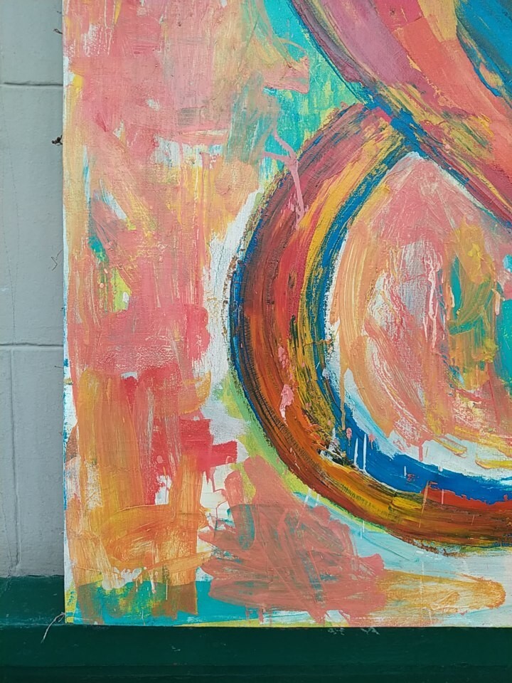 JASPER JOHNS OIL ON CANVAS NUMBER 8 SIGNED AND DATED 1961 GOOD
