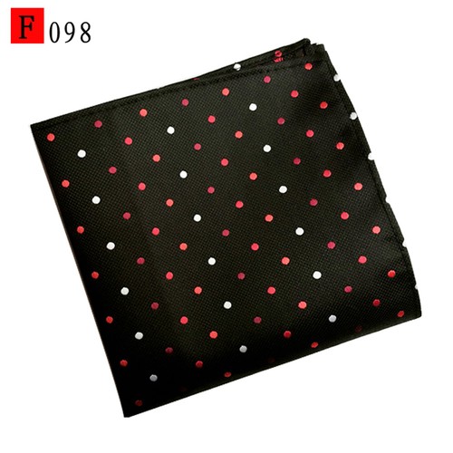 Men Fashion Polka Dots Flowers Paisley Jacquard Handkerchief Pocket Square Hanky - Picture 10 of 13