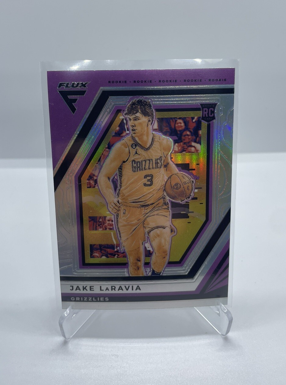 Jake LaRavia - 2022-23 Panini Flux #242 - RC Rookie Silver Holo Prizm Grizzlies