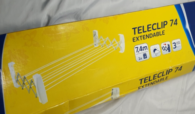 Leifheit Teleclip Wall Dryer 74 Extendable Wall Mounted Washing