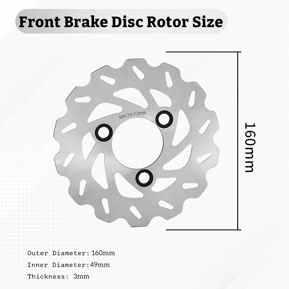 Pastillas de rotores de disco de freno delanteras traseras para Suzuki Quadracer 450 LTR 450 LTR450Z 06-11 Foto 2 de 4
