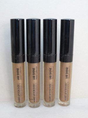 MAKE UP FOR EVER LAB SHINE METAL COLLECTION CHROME LIP GLOSS M4 0.09 OZ 4PCS